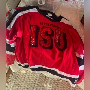 SOLD❌VS Pink ISU Sequin Long Sleeve